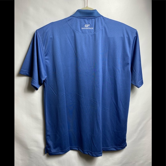 Gameface Gamedry Classic 100% Polyester XL Short Sleeve Blue Golf Polo NWT - Picture 2 of 4